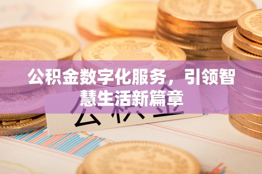 石阡公积金数字化服务，引领智慧生活新篇章