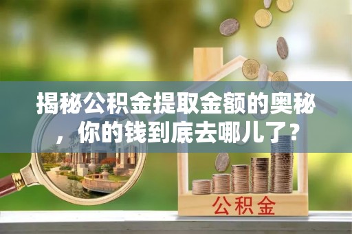 石阡揭秘公积金提取金额的奥秘，你的钱到底去哪儿了？