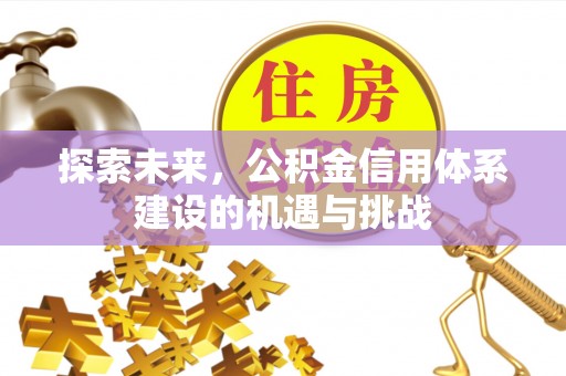 石阡探索未来，公积金信用体系建设的机遇与挑战