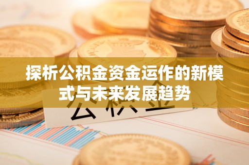石阡探析公积金资金运作的新模式与未来发展趋势